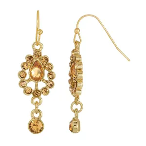 2028 Jewelry Light Brown Drop Earrings
