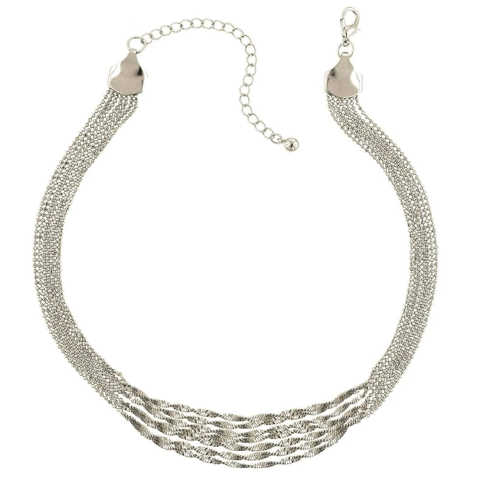 2028 Jewelry Multi Twist Chain Necklace 16"   3" Extender