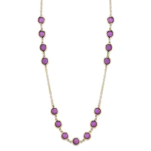 2028 Jewelry Purple Long Strand Necklace 42"