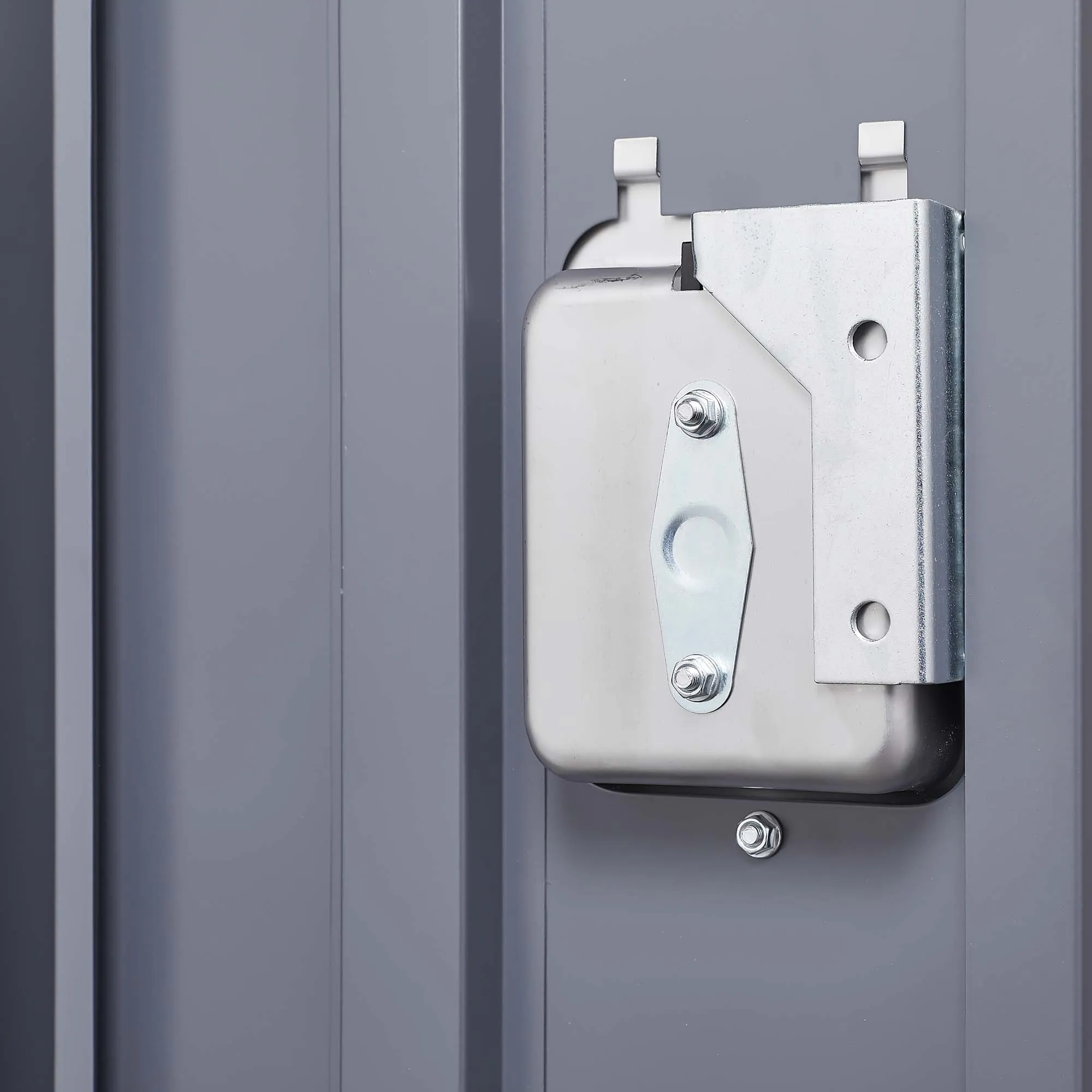 3-Door 66"H Metal Lockers w/ Lock, Storage Cabinet for Home Gym, Office, School, Garage - Gray