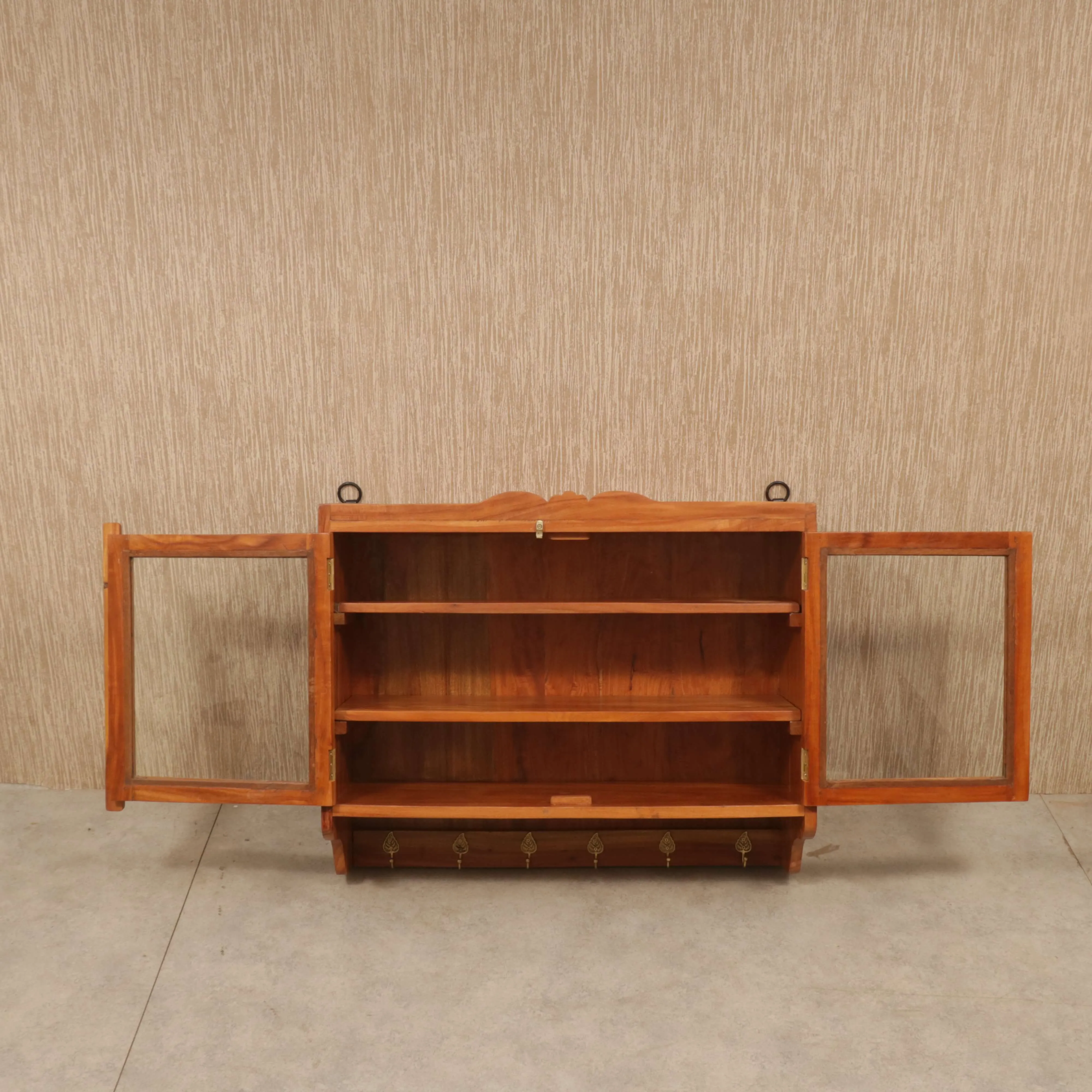 30 x 7 x 24 Inch Wide Wooden Hanging Cabinet