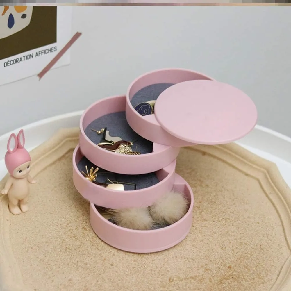 4-Tier Rotary Jewelry Storage Holder