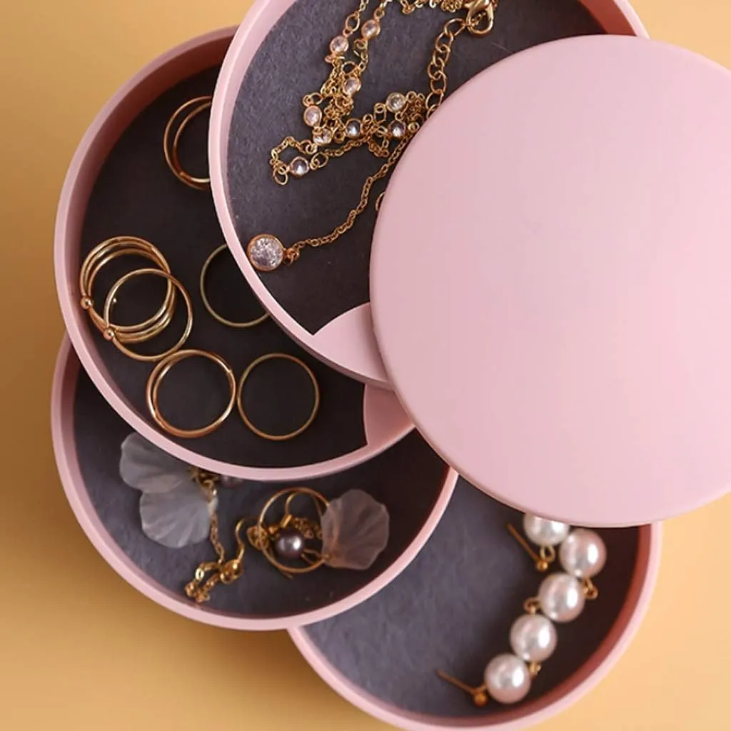 4-Tier Rotary Jewelry Storage Holder