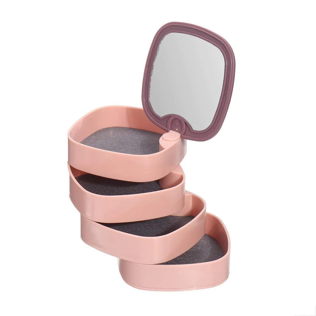 4-Tier Rotary Jewelry Storage Holder