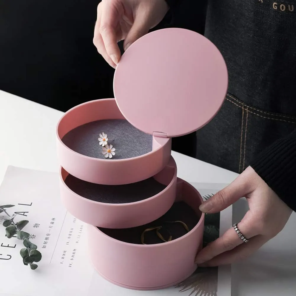 4-Tier Rotary Jewelry Storage Holder