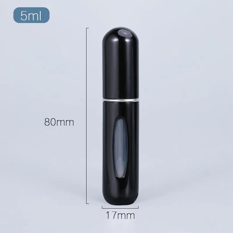 5ml Luxury Travel Perfume Atomizer: Stylish Aluminum Fragrance Sprayer for Sophisticated Journeys
