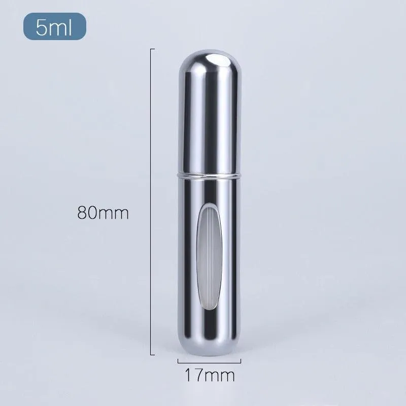 5ml Luxury Travel Perfume Atomizer: Stylish Aluminum Fragrance Sprayer for Sophisticated Journeys
