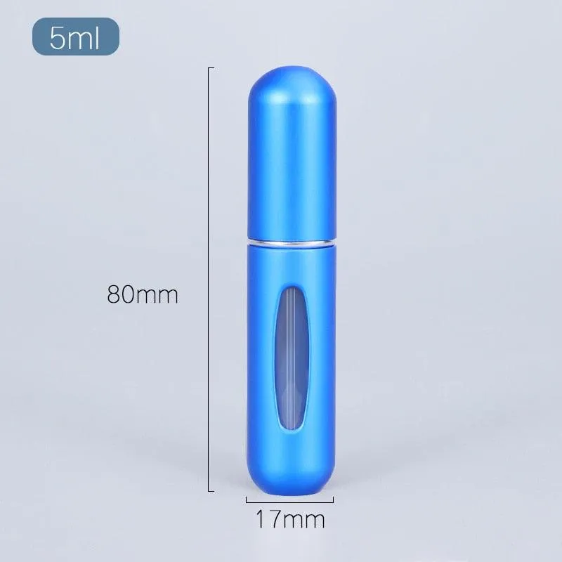 5ml Luxury Travel Perfume Atomizer: Stylish Aluminum Fragrance Sprayer for Sophisticated Journeys