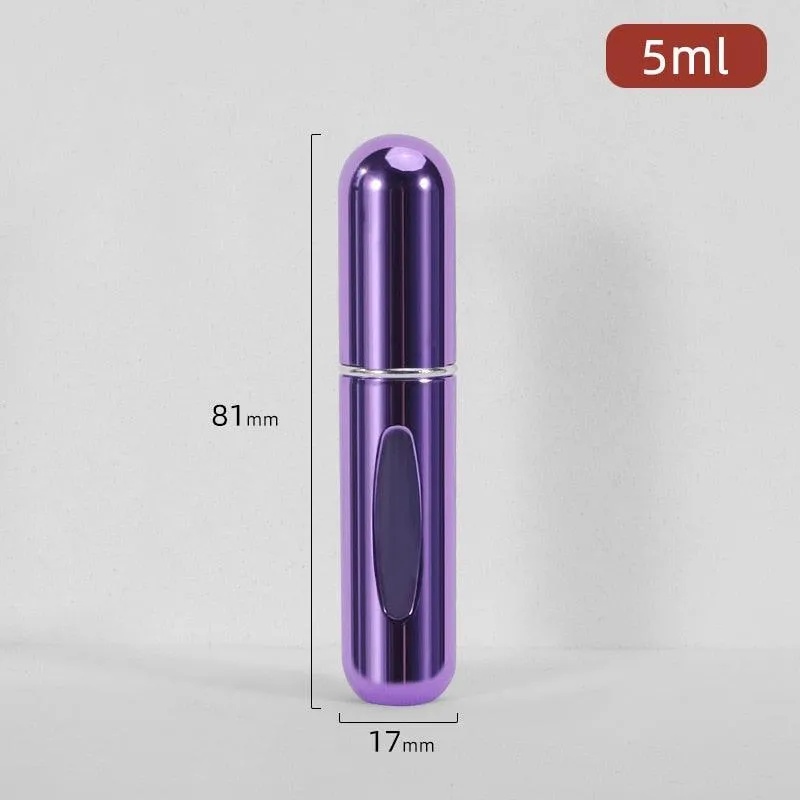 5ml Luxury Travel Perfume Atomizer: Stylish Aluminum Fragrance Sprayer for Sophisticated Journeys