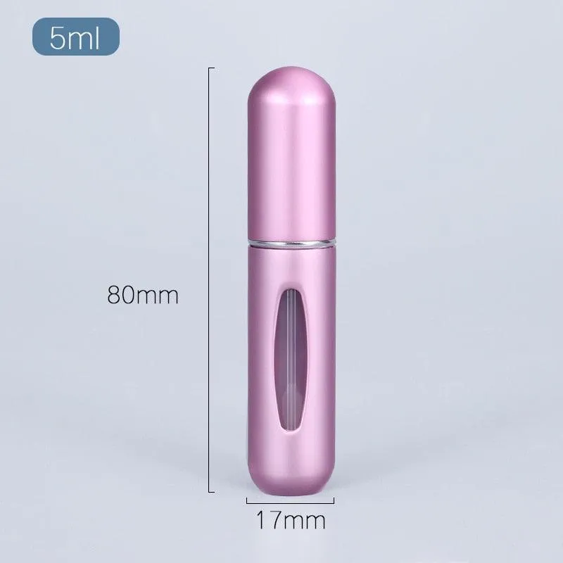 5ml Luxury Travel Perfume Atomizer: Stylish Aluminum Fragrance Sprayer for Sophisticated Journeys