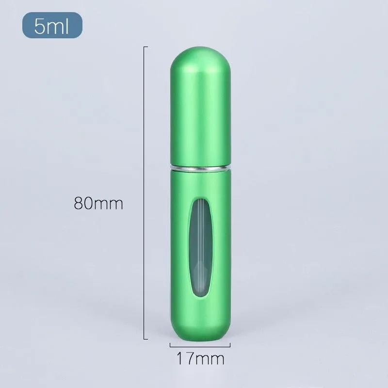 5ml Luxury Travel Perfume Atomizer: Stylish Aluminum Fragrance Sprayer for Sophisticated Journeys