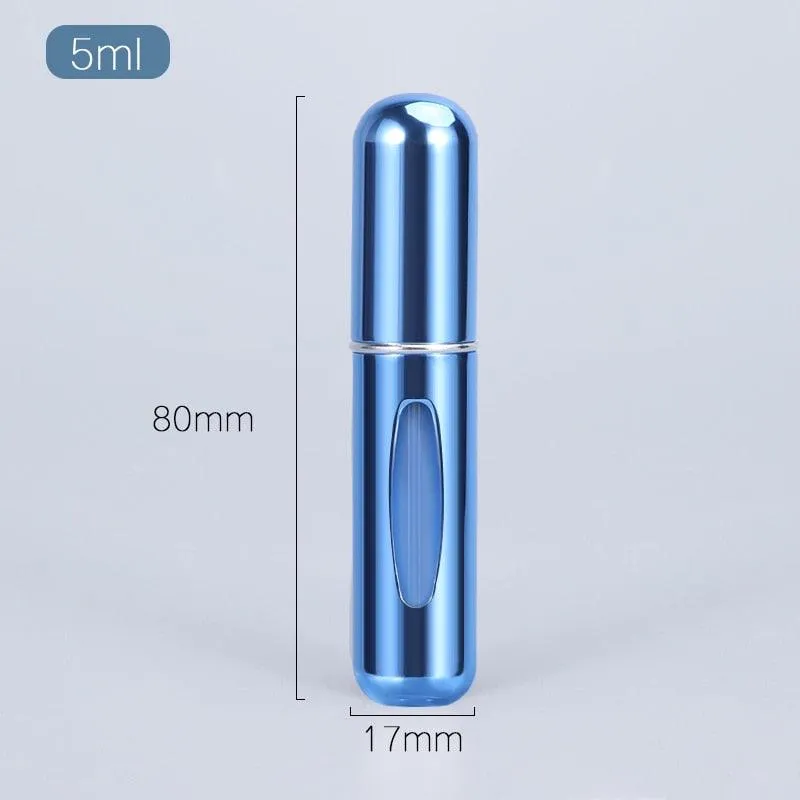 5ml Luxury Travel Perfume Atomizer: Stylish Aluminum Fragrance Sprayer for Sophisticated Journeys