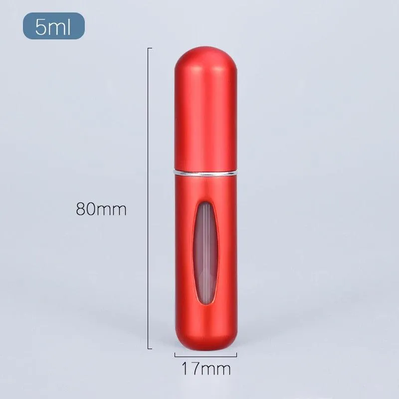 5ml Luxury Travel Perfume Atomizer: Stylish Aluminum Fragrance Sprayer for Sophisticated Journeys