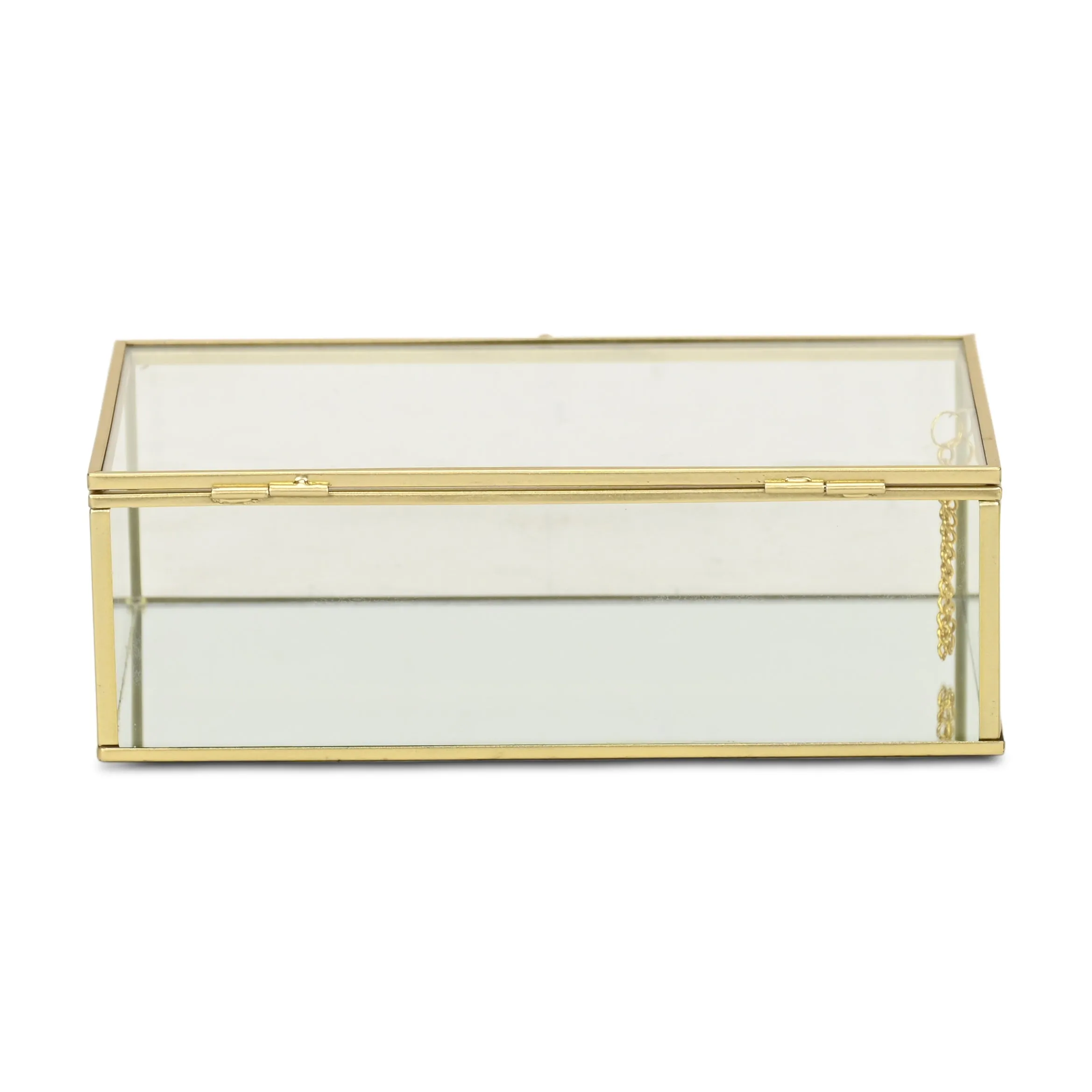 6138 - Lume Glass & Metal Box