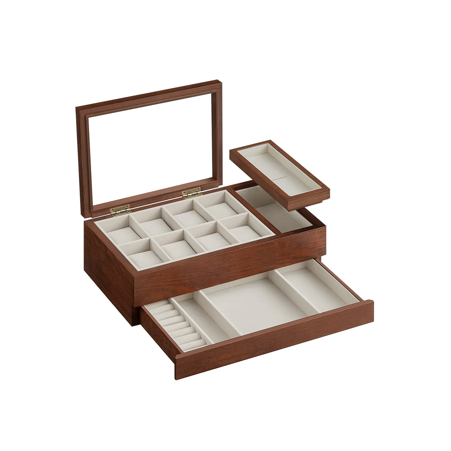 8-Slot Watch Box Black