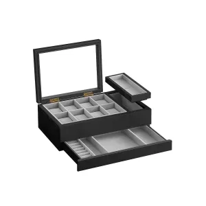 8-Slot Watch Box Black