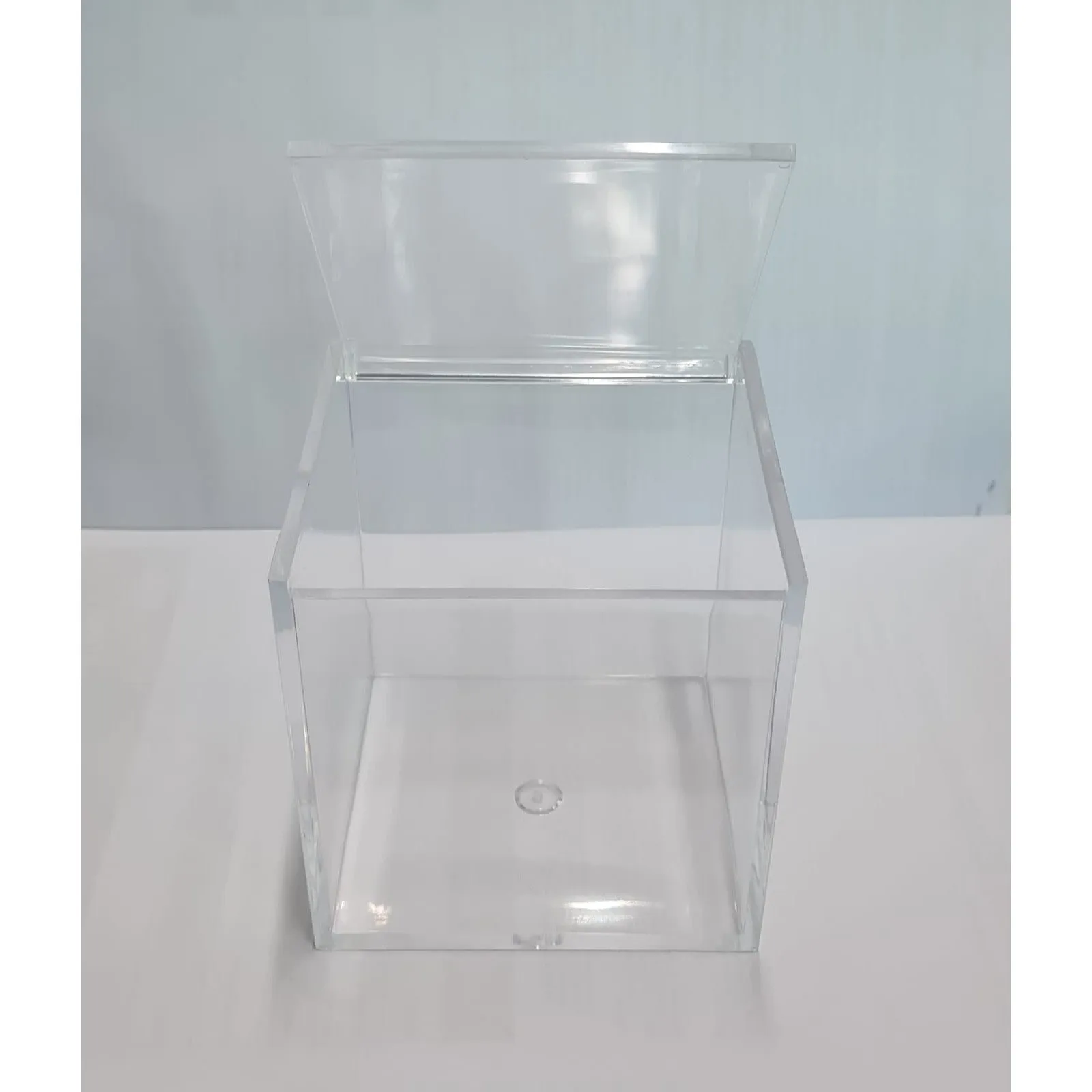 Acrylic Gift Box Square 12x12x12cm Super Transparent with Flip Lid