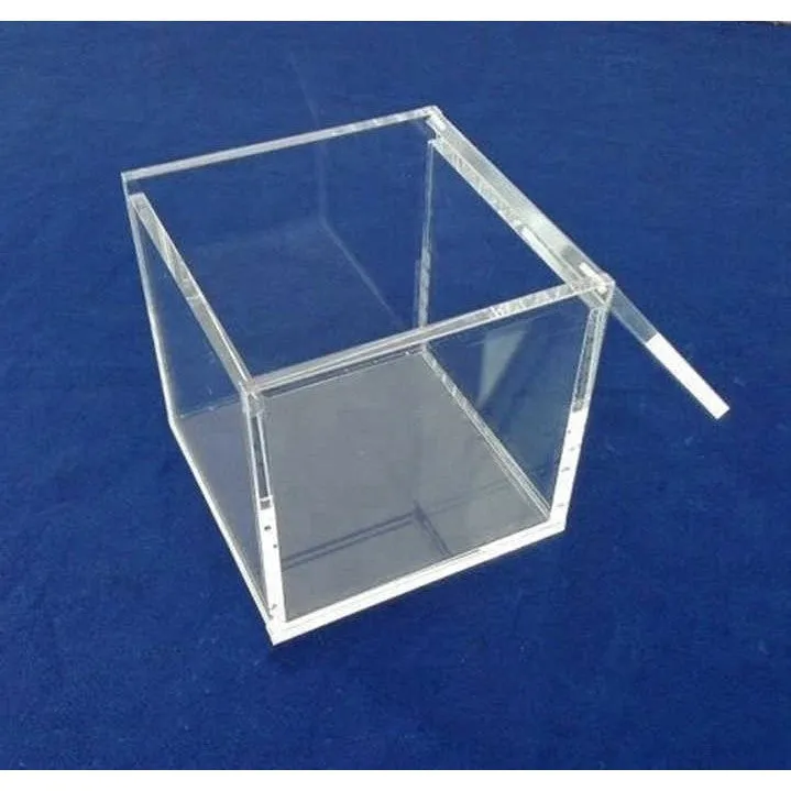Acrylic Gift Box Square 12x12x12cm Super Transparent with Flip Lid