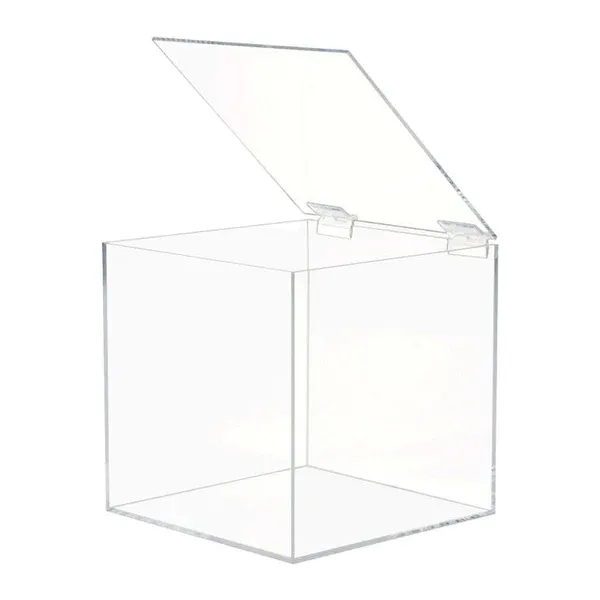 Acrylic Gift Box Square 12x12x12cm Super Transparent with Flip Lid
