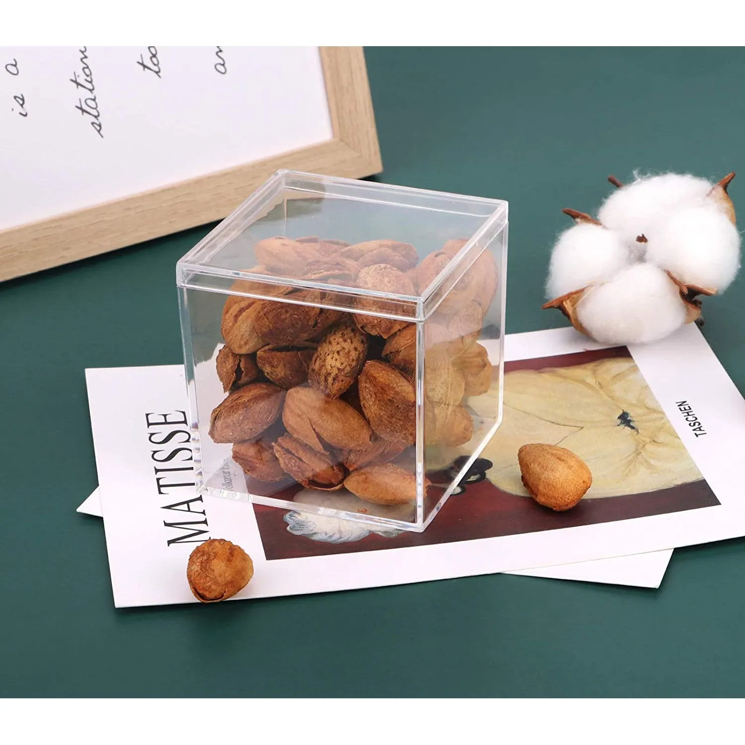 Acrylic Gift Box Square 12x12x12cm Super Transparent with Flip Lid