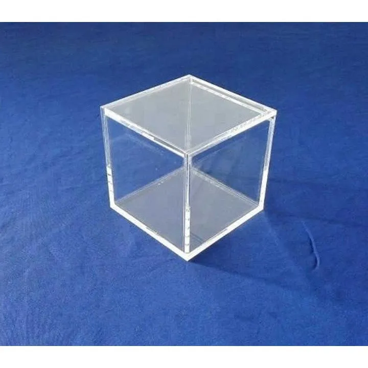 Acrylic Gift Box Square 12x12x12cm Super Transparent with Flip Lid