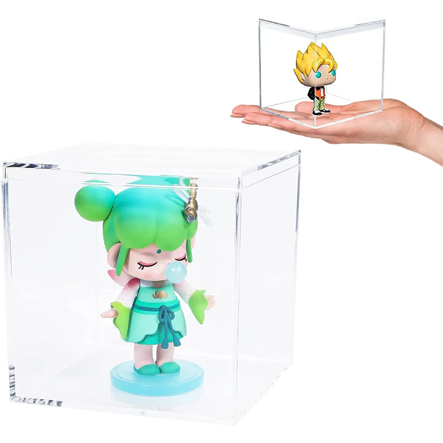 Acrylic Gift Box Square 12x12x12cm Super Transparent with Flip Lid