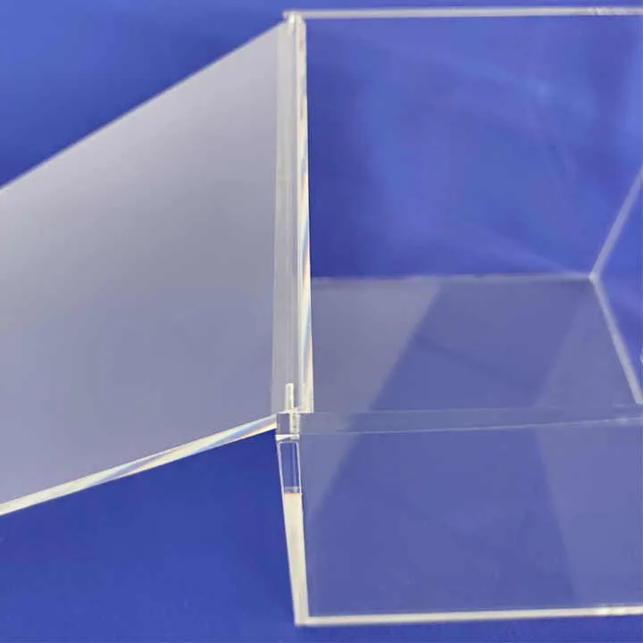 Acrylic Gift Box Square 12x12x12cm Super Transparent with Flip Lid