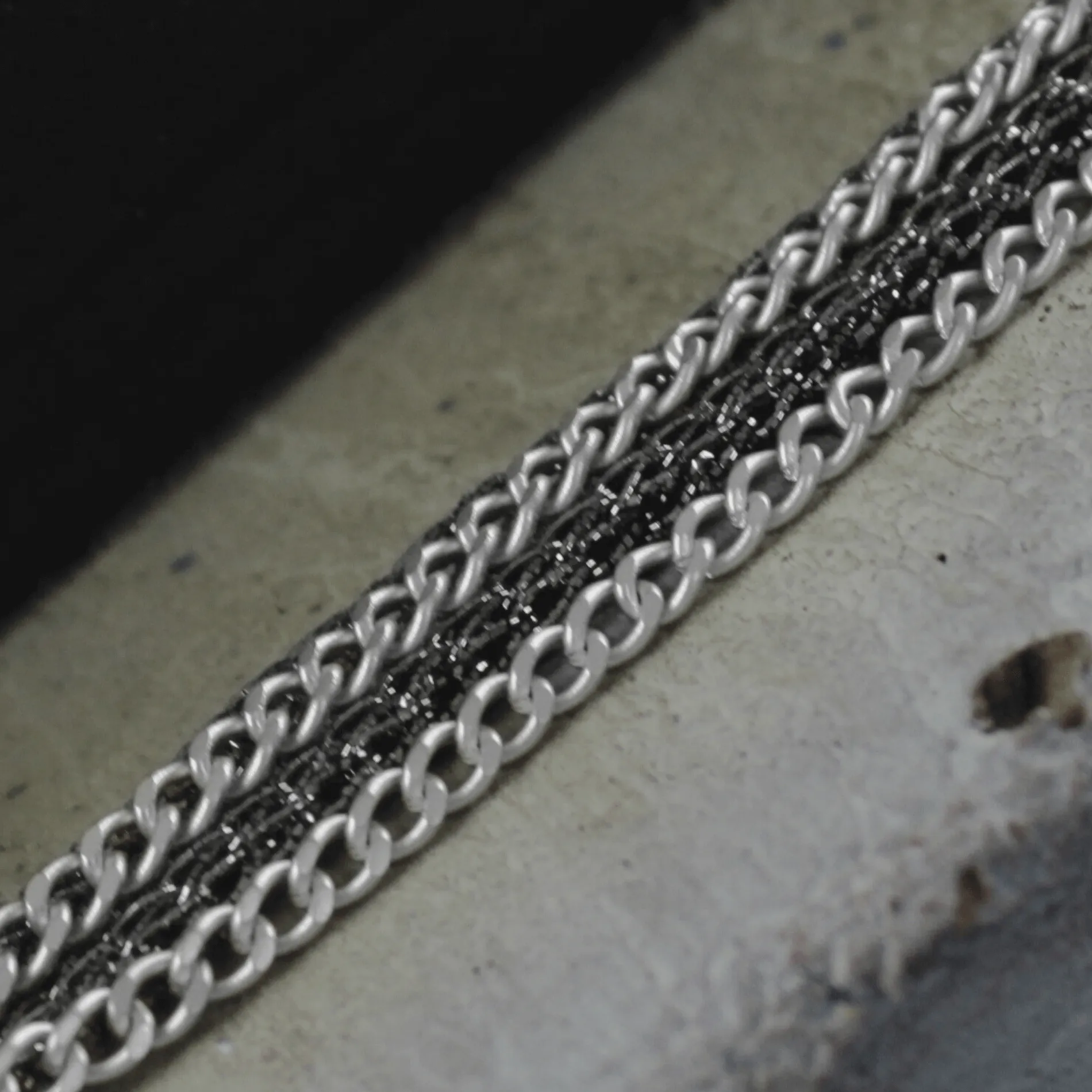 Anastazia IN:STORE Knittet Bracelet Silver Plating