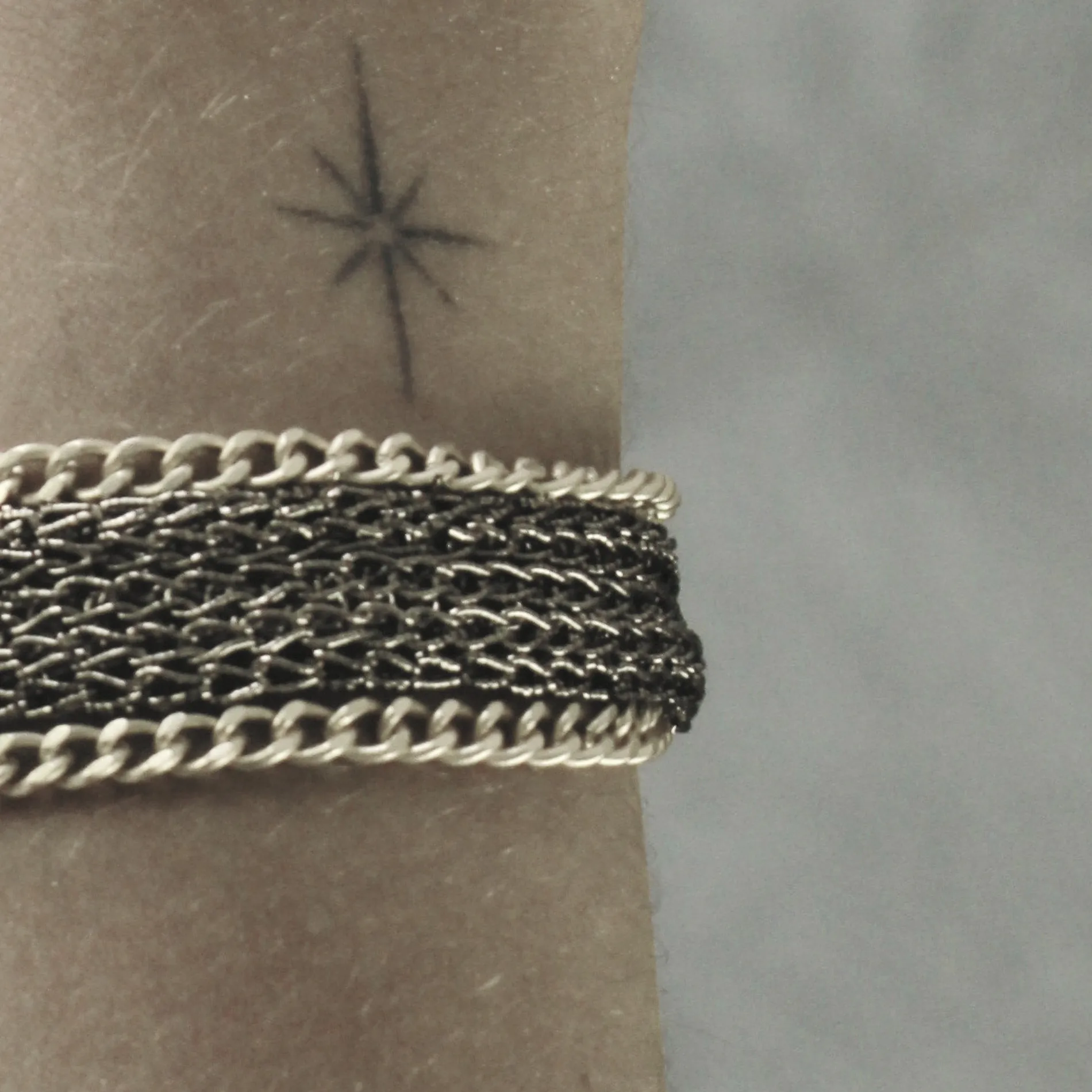 Anastazia IN:STORE Knittet Bracelet Silver Plating