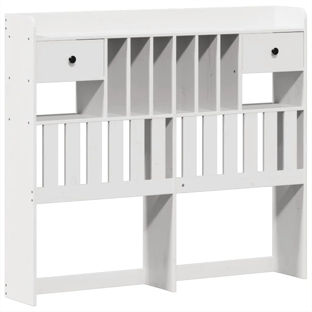 Bed Frame without Mattress White 135x190 cm Solid Wood Pine