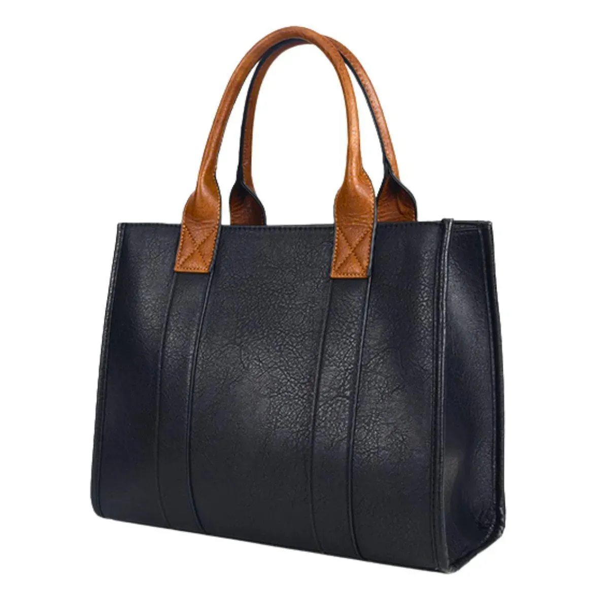 Black Satchel Handbag with Wristlet: Your Perfect Fashion Accessory
