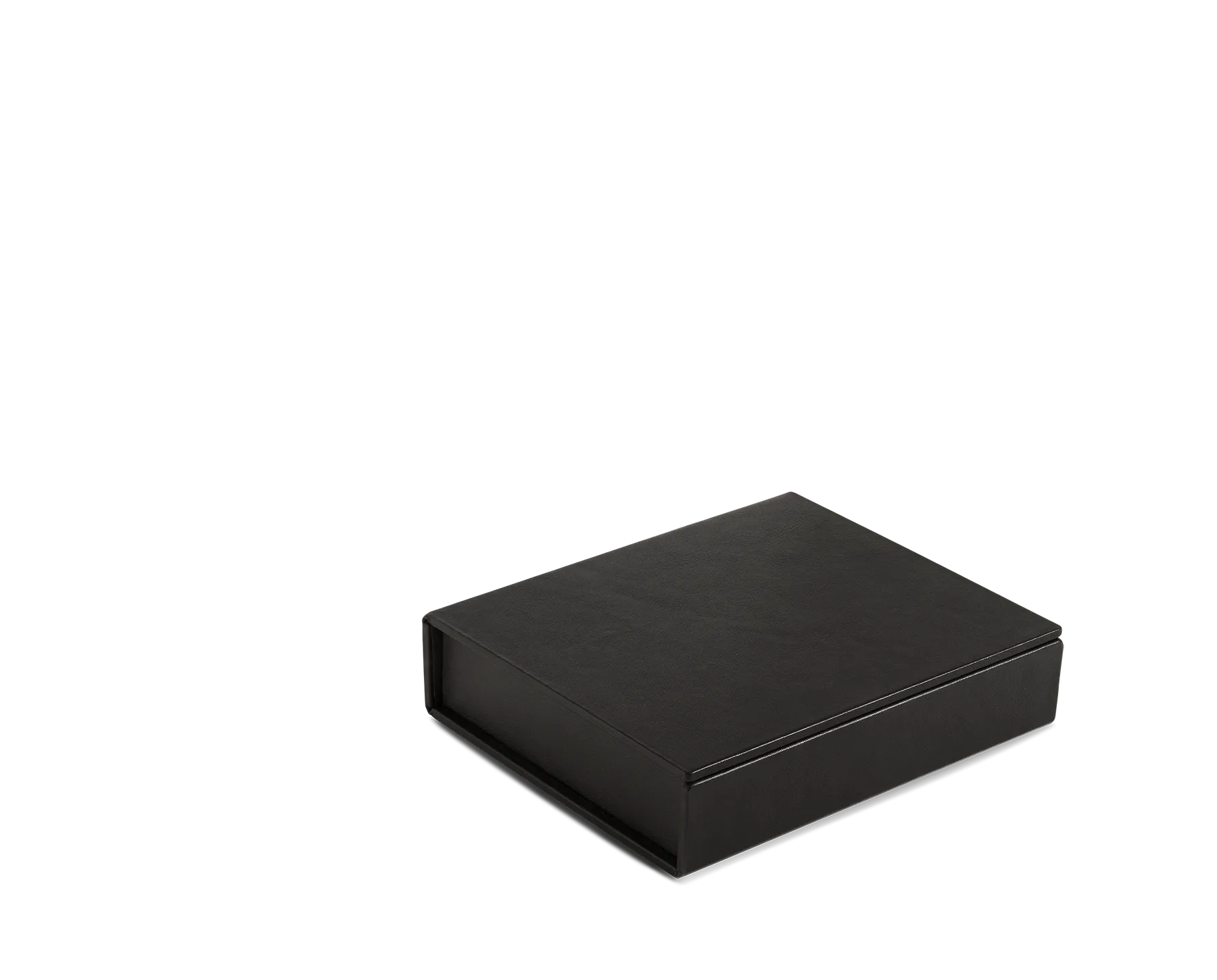 Black Surplus leatherJewellery Box, Small