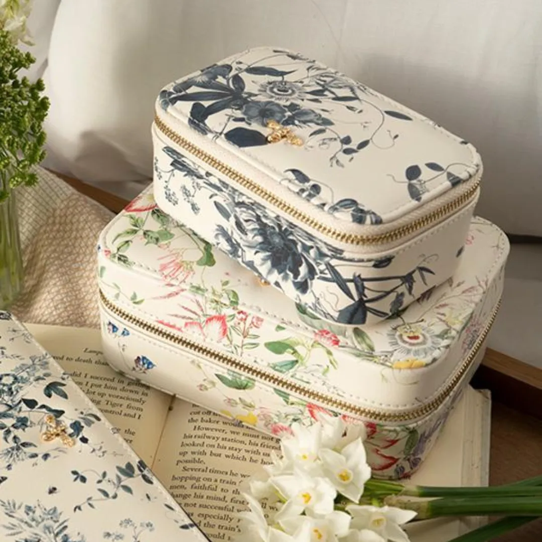 Blooming Toile Large Jewelry Box
