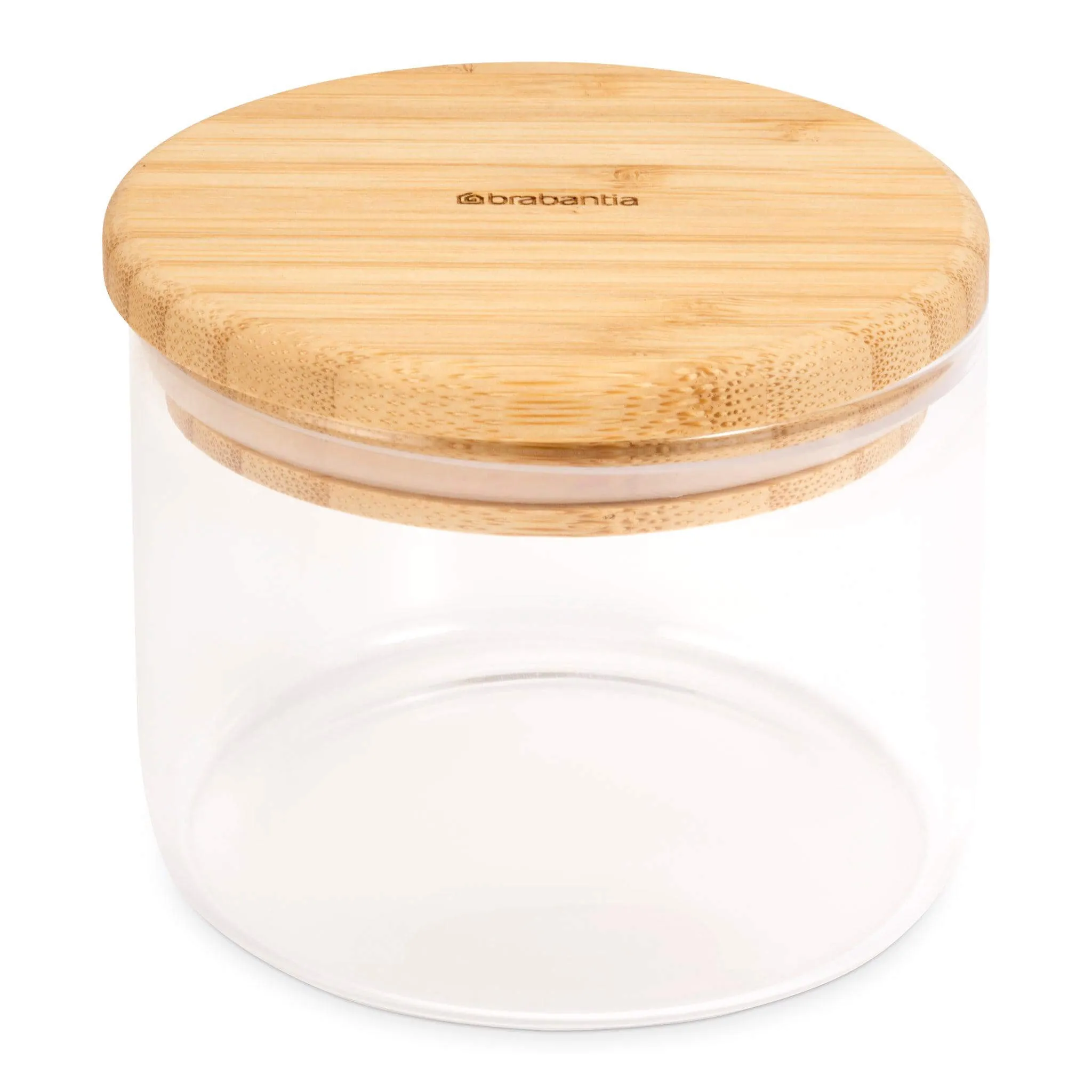 Brabantia Pure Food Glass Storage Jar With Bamboo Lid 350ML