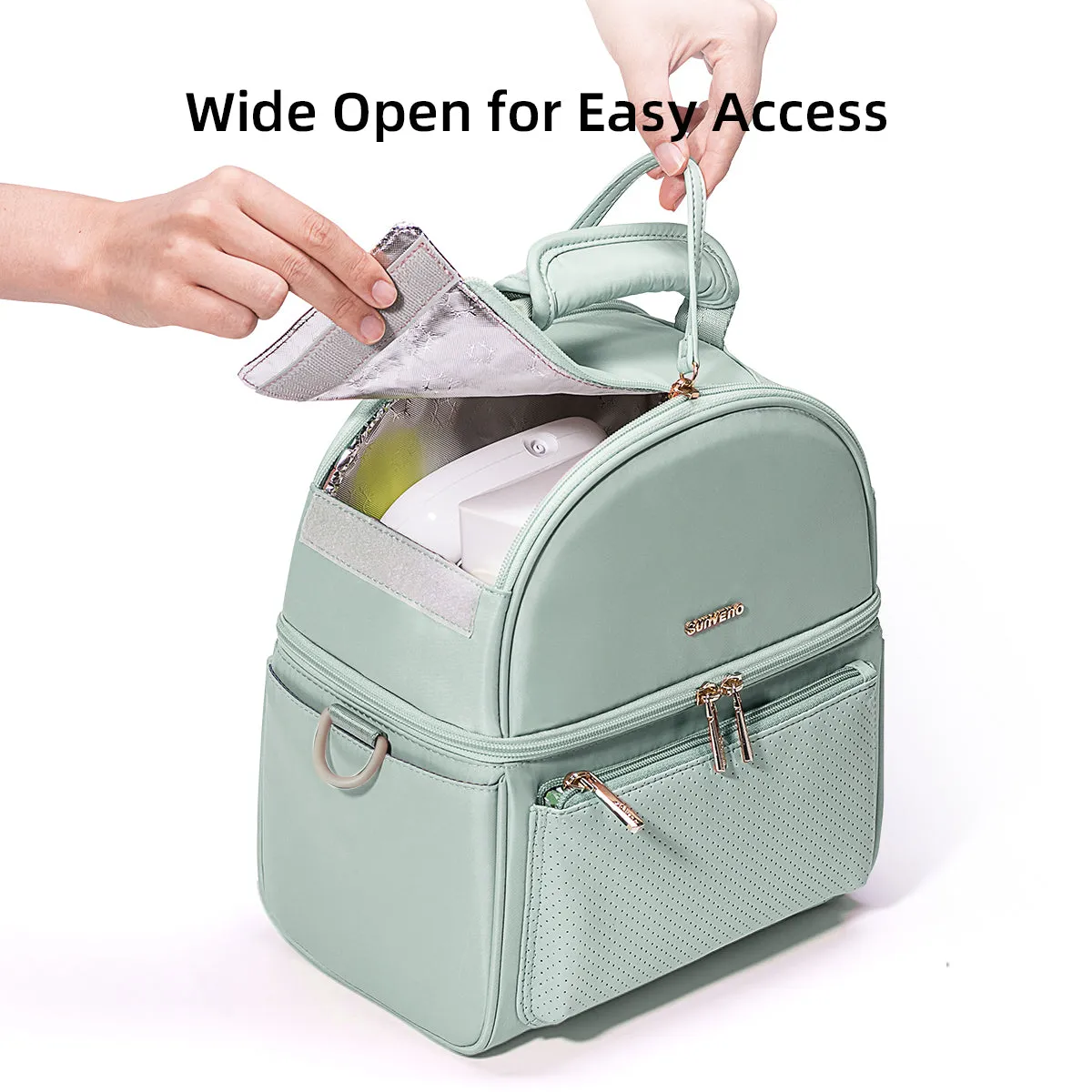 Breastmilk Cooler Bag with Detachable Insulation Box Set