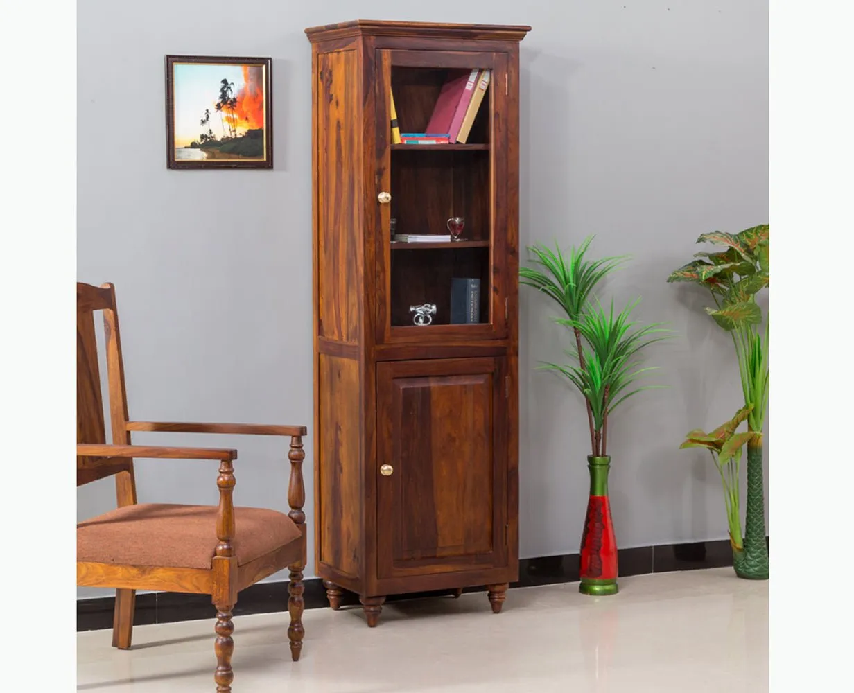 Calgary Solid Wood Two Door Book Case