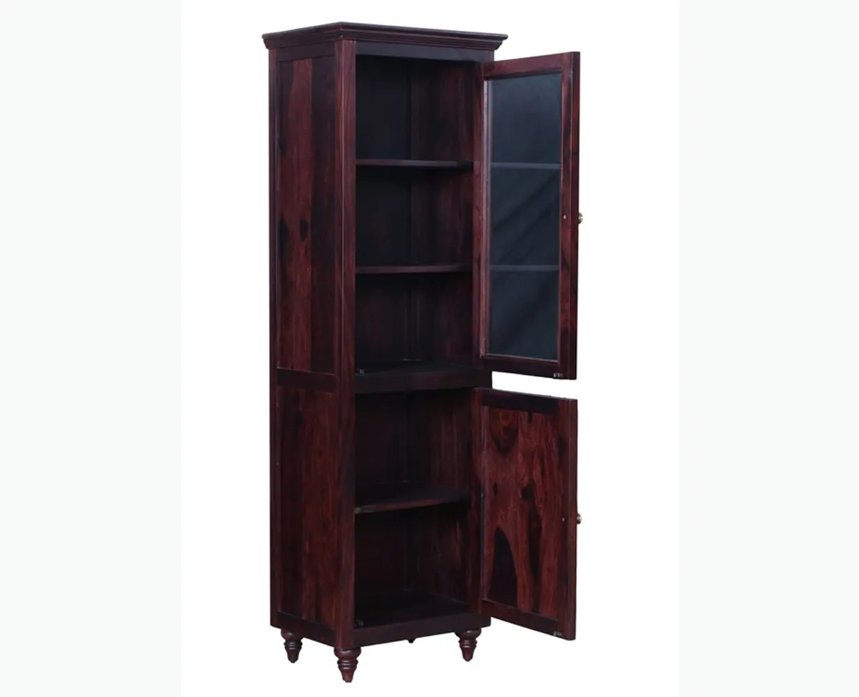 Calgary Solid Wood Two Door Book Case