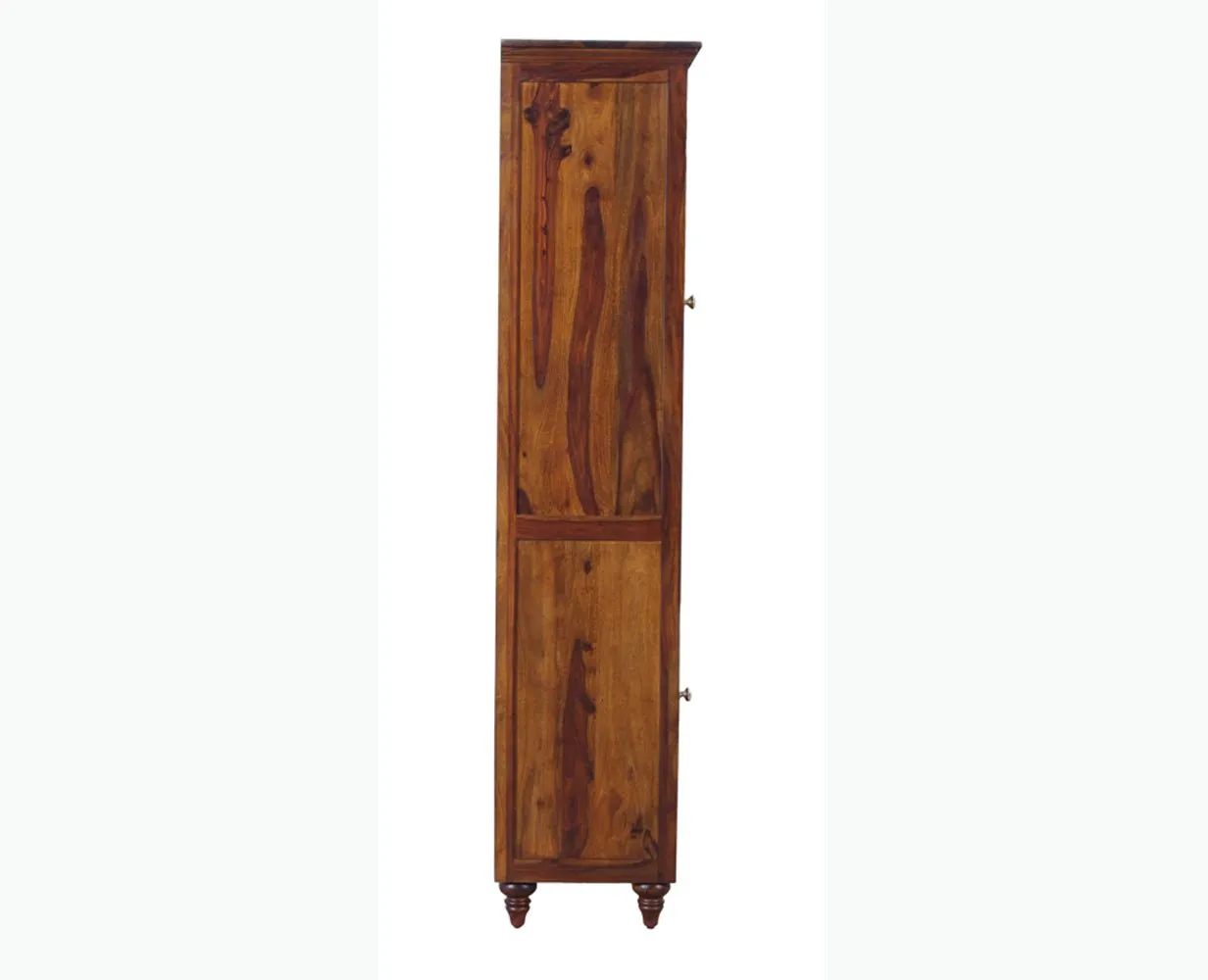 Calgary Solid Wood Two Door Book Case