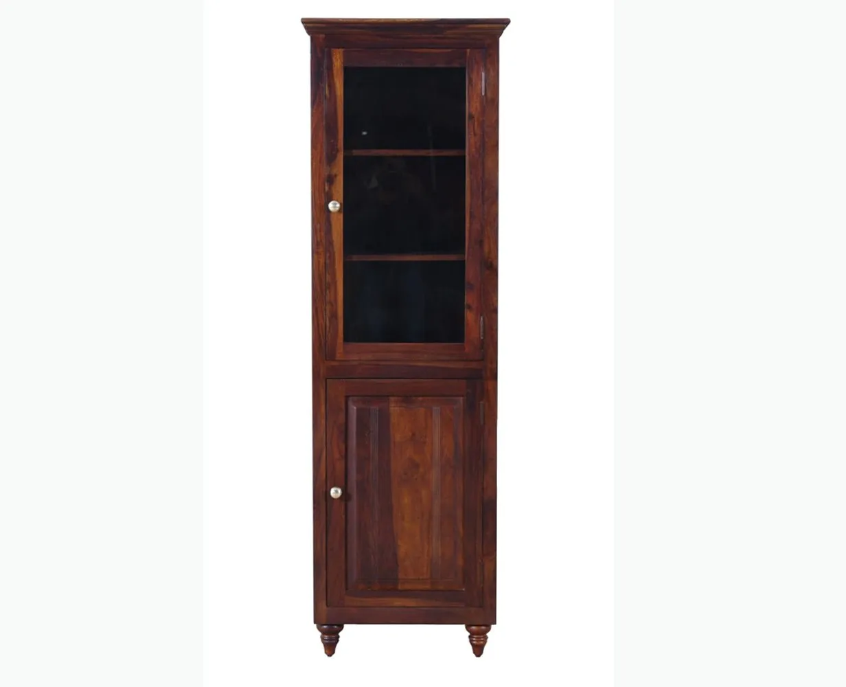 Calgary Solid Wood Two Door Book Case