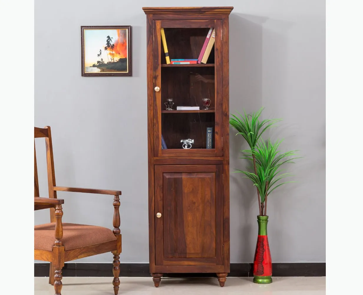 Calgary Solid Wood Two Door Book Case