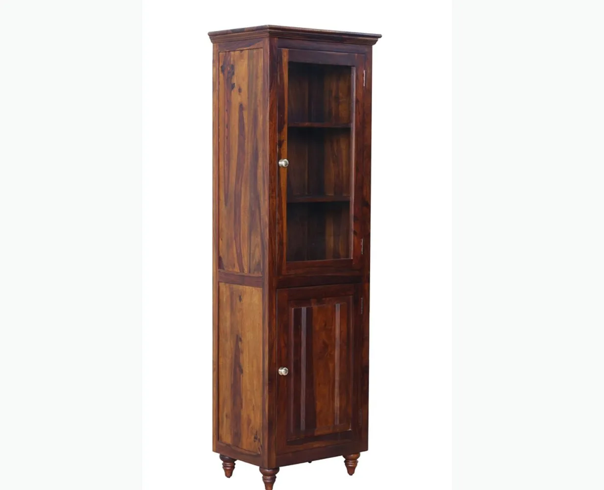 Calgary Solid Wood Two Door Book Case