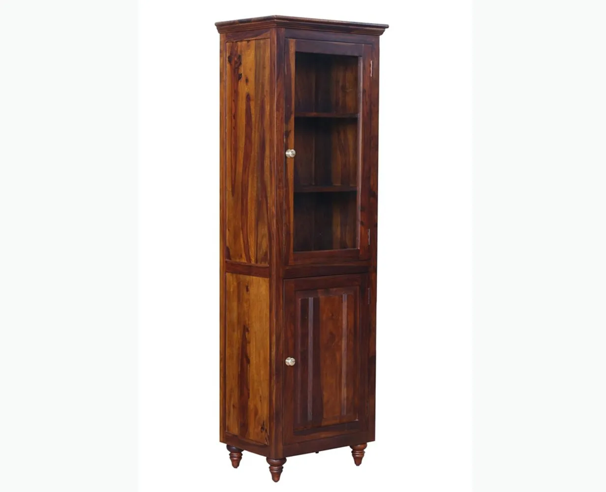 Calgary Solid Wood Two Door Book Case