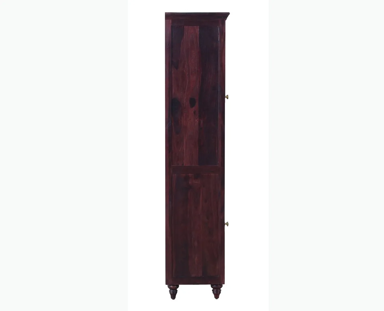 Calgary Solid Wood Two Door Book Case
