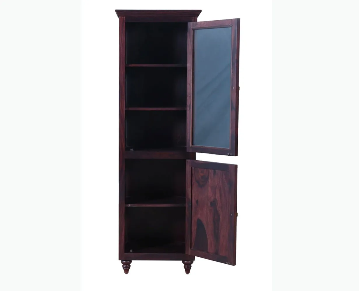 Calgary Solid Wood Two Door Book Case
