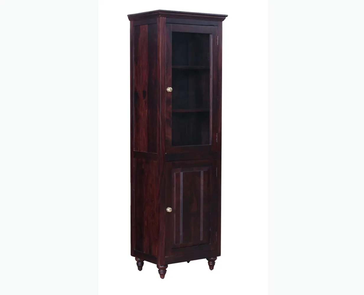 Calgary Solid Wood Two Door Book Case