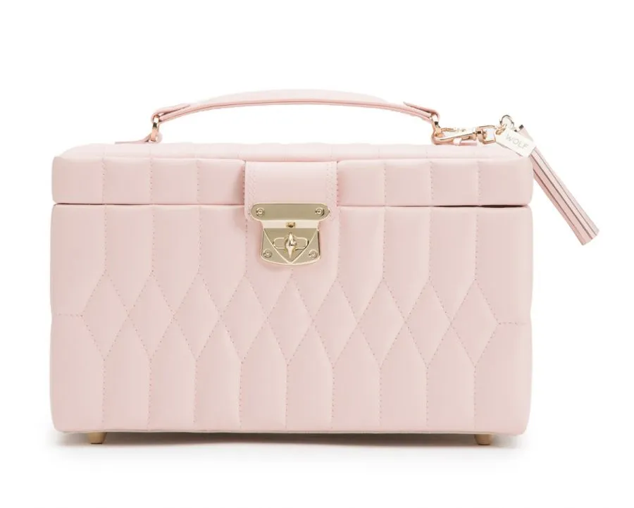 Caroline Medium Jewelry Box (Rose Quartz)