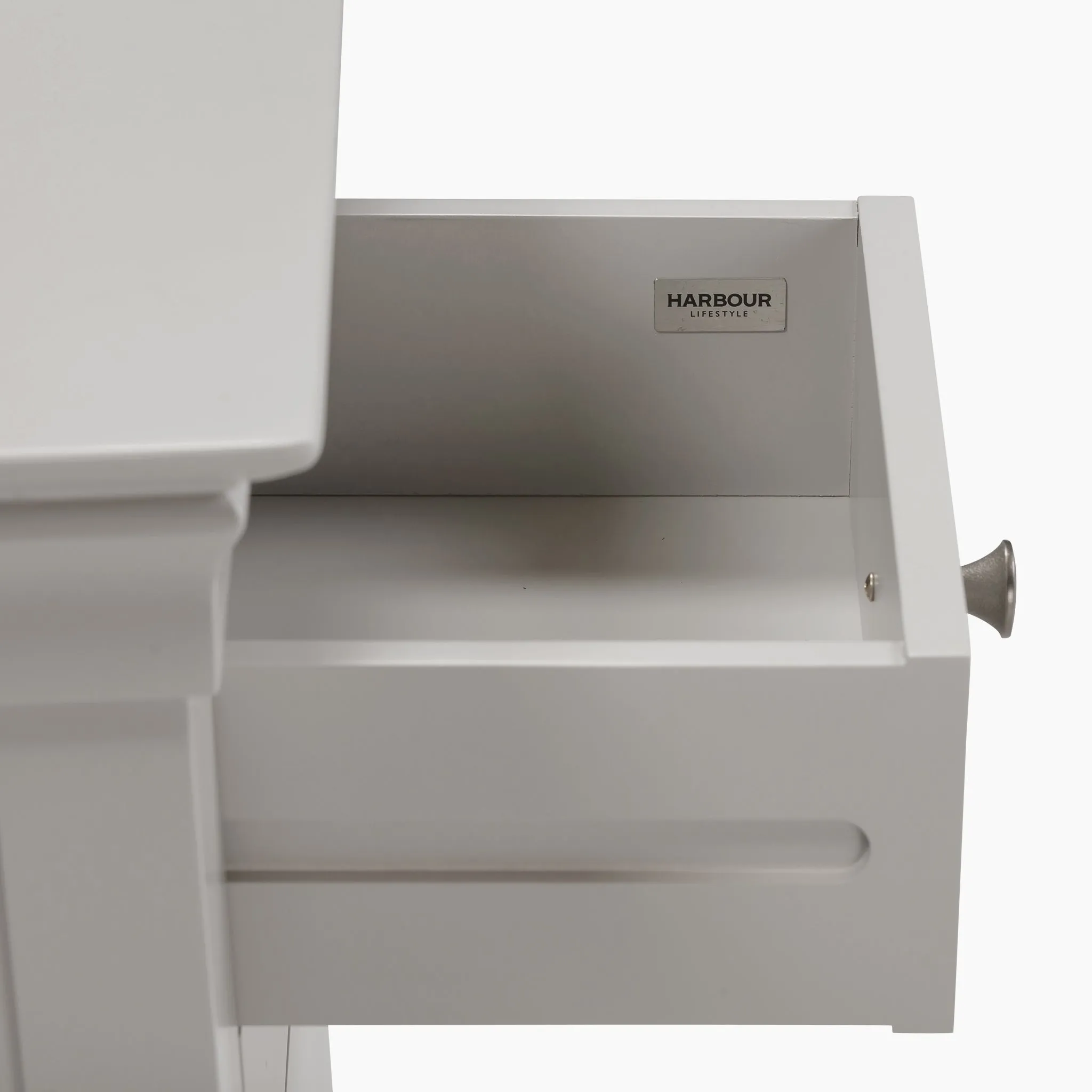 Chalbury 3 Drawer Bedside Table in Pebble Grey