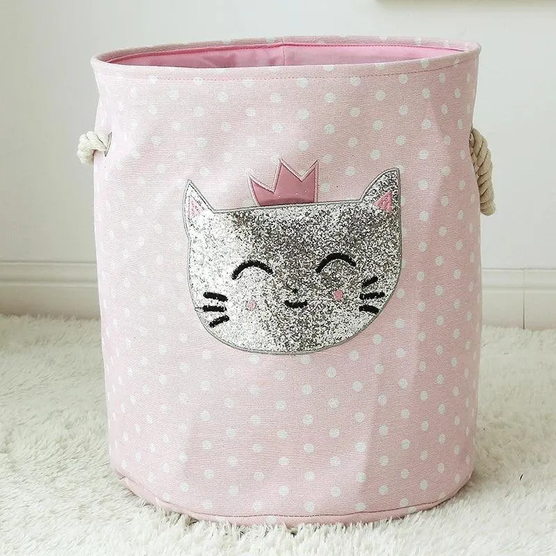 Chic Collapsible Canvas Storage Bin for Kids