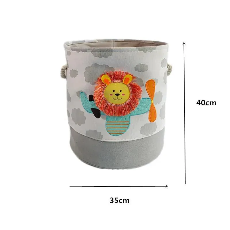 Chic Collapsible Canvas Storage Bin for Kids