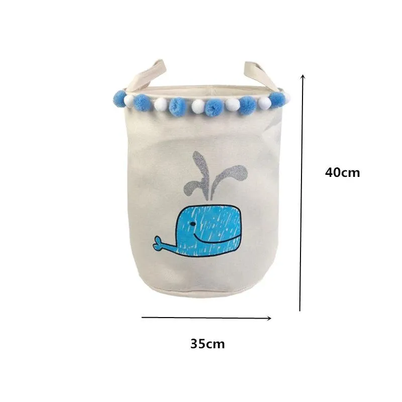 Chic Collapsible Canvas Storage Bin for Kids